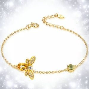 ❤️gorgeous natural citrine queen bee bracelet